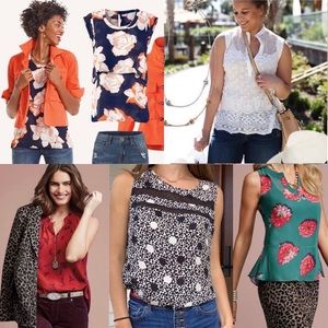 Bundle of 5 CAbi Sleeveless Tops, Blouses, Tanks Size XS